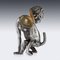 Antique Russian Chimpanzee Shaped Faberge Lighter from Julius Rappoport, 1900s, Image 7