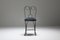 Mid-Century Wire Metal and Velvet Atelier Français Dining Chairs, Set of 8 7