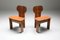 Vintage Cognac Leather Africa Chairs by Tobia & Afra Scarpa for maxalto, 1970s, Set of 4 1