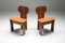 Vintage Cognac Leather Africa Chairs by Tobia & Afra Scarpa for maxalto, 1970s, Set of 4, Immagine 1