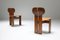 Vintage Cognac Leather Africa Chairs by Tobia & Afra Scarpa for maxalto, 1970s, Set of 4 5