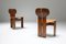Vintage Cognac Leather Africa Chairs by Tobia & Afra Scarpa for maxalto, 1970s, Set of 4, Immagine 5