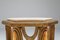 Mesas auxiliares vintage de madera dorada tallada con tablero de mármol, años 70. Juego de 2, Imagen 9