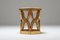 Mesas auxiliares vintage de madera dorada tallada con tablero de mármol, años 70. Juego de 2, Imagen 6