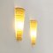 Yellow and Black Striped Glass Sconces, 1980s, Set of 2, Image 11