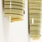 Yellow and Black Striped Glass Sconces, 1980s, Set of 2 8