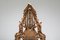 Sedia da trono vintage in quercia intagliata, Francia, Immagine 8