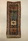 Antique Long Gendje Kazak Caucasian Rug in Green and Blue 1