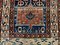 Antique Long Gendje Kazak Caucasian Rug in Green and Blue 7