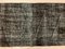 Alfombra de pasillo turca angustiada angustiada de lana sobreteñida en negro, Imagen 4