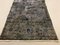 Distressed Turkish Narrow Runner Rug in Wool Overdyed Green, Image 2