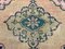 Tapis de Couloir Tribal Vintage Noir, Rose et Beige en Laiton, Turquie 4