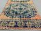 Vintage Turkish Pink and Green Distressed Woolen Tribal Runner Rug, Immagine 3