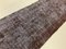Alfombra de pasillo turca vintage de lana sobreteñida en marrón tribales de lana, Imagen 3