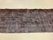 Vintage Turkish Overdyed Brown Distressed Woolen Tribal Runner Rug 6