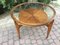 Art Deco Style Coffee Table with Glass, 1950s 2