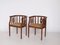 Oak Armchairs by Wilhelm Schmidt for Prag Rudniker, 1920s, Set of 2 3