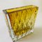 Square Amber Crystal Vase, 1960s, Immagine 2