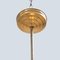 Brass and Glass Ceiling Lamp in the Style of Angelo Brotto, 1950s 9