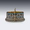 Antique Russian Solid Silver & Enamel Sugar Bowl and Tongs Set from Grigoriy Sbitnev, 1910s, Set of 2 8