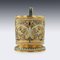 Antiker russischer Silber vergoldeter Emaille Teeglashalter von Vasily Agafonov, 1900er 9