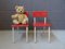 German Red and White High Chairs, 1960s, Set of 2 2