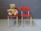 German Red and White High Chairs, 1960s, Set of 2, Image 2