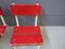 German Red and White High Chairs, 1960s, Set of 2 6