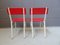 German Red and White High Chairs, 1960s, Set of 2 5