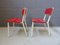 German Red and White High Chairs, 1960s, Set of 2 4