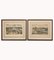 After Pierre Aveline, Parisian Scenes, 17th/20th Century, Etchings, Framed, Set of 2, Image 1