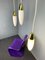 Space Age German Rocket-Shaped Ceiling Lamps from Limburg, 1970s, Set of 3 2
