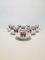 Juego de tazas y platillos Mocha de porcelana de Limoges de La Seynie, años 60. Juego de 20, Imagen 1
