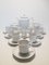 Porcelain Coffee Set from Philippe Deshoulières , 1980s, Set of 23, Image 1