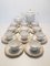 Porcelain Coffee Set from Les Porcelaines de Sologne, 1980s, Set of 24 1