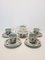 Limoges Porcelain Coffee Set from Chapus Frères, 1950s, Set of 10 1