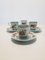 Limoges Porcelain Coffee Set from Chapus Frères, 1950s, Set of 10 8