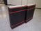 Rosewood Suitcase and Standing Bar on Wheels, 1980s 5