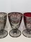 Colored and Silver Glass Cups, 1970s, Set of 6 4