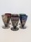 Colored and Silver Glass Cups, 1970s, Set of 6 9