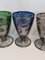 Colored and Silver Glass Cups, 1970s, Set of 6, Immagine 5