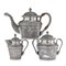 Set da tè antico in argento massiccio Karachi di J. Manikrai, inizio XX secolo, set di 3, Immagine 1