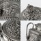 Antikes indisches Tee-Set aus karachi-geschliffenem massivem Silber von J. Manikrai, 1900er, 3er Set 4