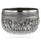 Antique Burmese Maung Po Kin Solid Silver Bowl from Maung Po Kin, 1890s 1