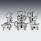 Antique American Solid Silver Acanthus Tea Service from Tiffany & Co, 1880s, Set of 6, Image 1