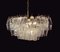 Polyhedra Transparent Murano Glass Chandelier from Carlo Scarpa, 1970s 11