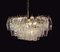 Polyhedra Transparent Murano Glass Chandelier from Carlo Scarpa, 1970s, Immagine 11