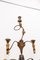 Large Standing Candleholder with 5 Lights in Forged Iron and Wood Carving, 1950s, Image 6