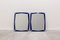 Blue Mirrors, 1970s, Set of 2 1