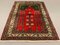 Small Turkish Red and Green Distressed Wool Tribal Rug, 1960s 2